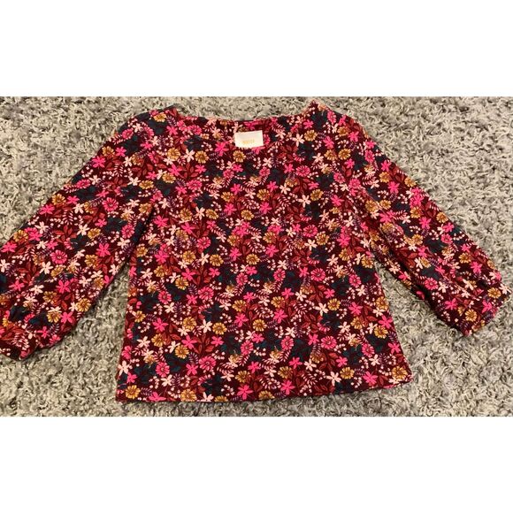 Anthropologie Maeve Decatur Floral Print Tunic Top Blouse sz XS - Picture 2 of 6